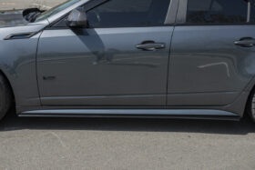 EOS 2009-2015 Cadillac CTS-V Sedan Black Moon Style Side Skirts - Image 2