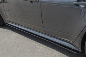 EOS 2009-2015 Cadillac CTS-V Sedan Black Moon Style Side Skirts - Image 1