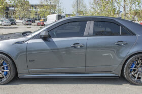 EOS 2009-2015 Cadillac CTS-V Sedan Black Moon Style Glossy Black Side Skirts - Image 1