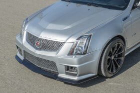 EOS 2009-2015 Cadillac CTS-V Glossy Black Front Splitter Lip - Image 1