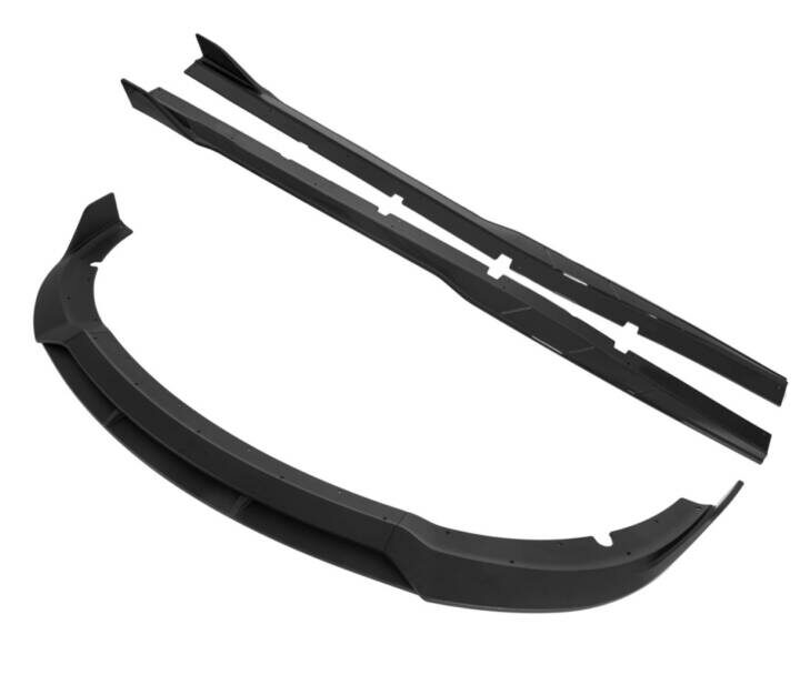 EOS 2015-2023 Dodge Charger | SRT Track Style Glossy Black Front Splitter Lip & Side Skirts