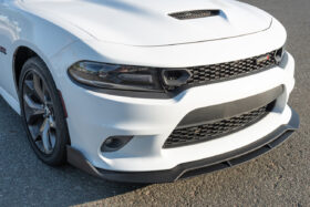 EOS 2015-2023 Dodge Charger | SRT Track Style Glossy Black Front Splitter Lip & Side Skirts - Image 4