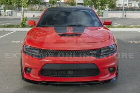 EOS 2015-2022 Dodge Charger | SRT Track Style Glossy Black Front Splitter Lip - Image 3