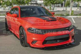 EOS 2015-2022 Dodge Charger | SRT Track Style Glossy Black Front Splitter Lip - Image 4