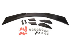 EOS 2020-2024 Chevrolet Corvette C8 Extended Rear Trunk Spoiler High Wing - Carbon Flash - Image 3