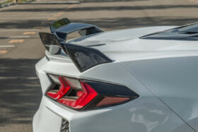 EOS 2020-2024 Chevrolet Corvette C8 Z51-Style Carbon Flash Rear Wing Spoiler Add-On Wickers - Image 5