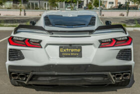 EOS 2020-2024 Chevrolet Corvette C8 Z51-Style Carbon Flash Rear Wing Spoiler Add-On Wickers - Image 1
