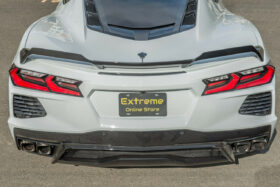 EOS 2020-2024 Chevrolet Corvette C8 Z51-Style Carbon Flash Rear Wing Spoiler Add-On Wickers - Image 4