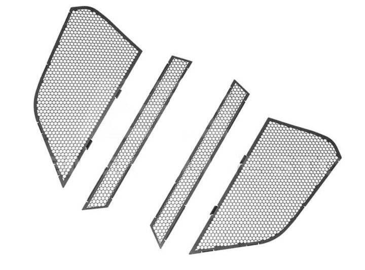 EOS 2020-2024 Chevrolet Corvette C8 Glossy Black Mesh Front Grill Insert