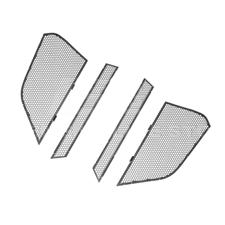 EOS 2020-2024 Chevrolet Corvette C8 Glossy Black Mesh Front Grill Insert