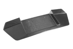 EOS 2020-2024 Chevrolet Corvette C8 Carbon Fiber Rear License Plate Backing Cover - Image 1