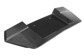 EOS 2020-2024 Chevrolet Corvette C8 Carbon Fiber Rear License Plate Backing Cover - Image 3