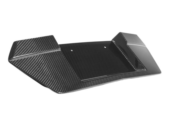 EOS 2020-2024 Chevrolet Corvette C8 Carbon Fiber Rear License Plate Backing Cover