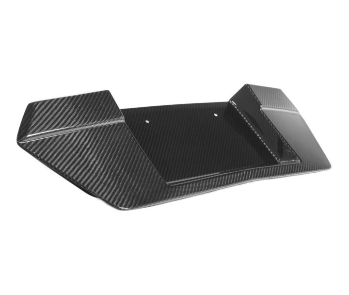 EOS 2020-2024 Chevrolet Corvette C8 Carbon Fiber Rear License Plate Backing Cover
