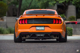 FFP 2018-2023 Ford Mustang GT500 Style Matte Black Rear Diffuser - Image 1