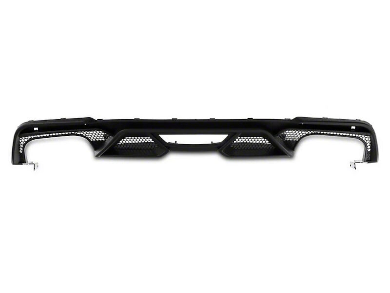 FFP 2018-2023 Ford Mustang GT500 Style Matte Black Rear Diffuser - Image 4