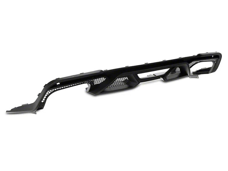 FFP 2018-2023 Ford Mustang GT500 Style Matte Black Rear Diffuser - Image 3