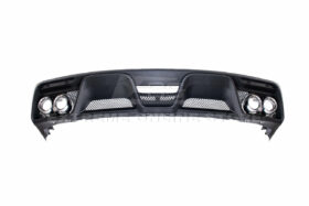 FFP Mustang EcoBoost/GT Premium Package GT350 Style Matte Black Rear Diffuser with Quad Tips for Mustang GT - Image 4