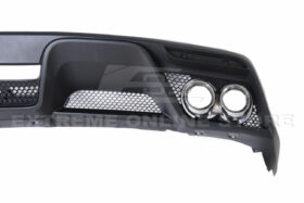 FFP Mustang EcoBoost/GT Premium Package GT350 Style Matte Black Rear Diffuser with Quad Tips for Mustang GT - Image 5