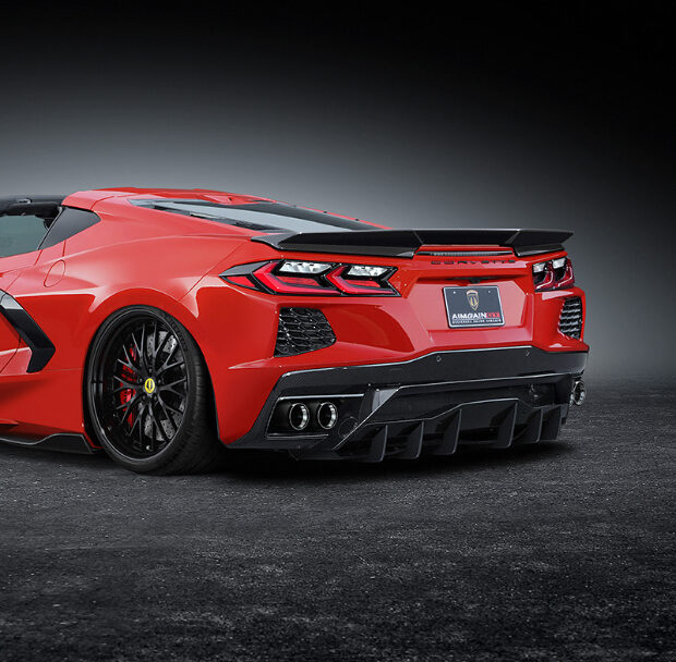Aimgain 2020-2025 Chevrolet Corvette C8 Ducktail Rear Spoiler - Carbon Fiber