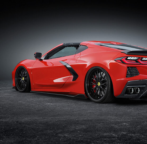Aimgain 2020-2025 Chevrolet Corvette C8 GT Side Skirts - Carbon Fiber