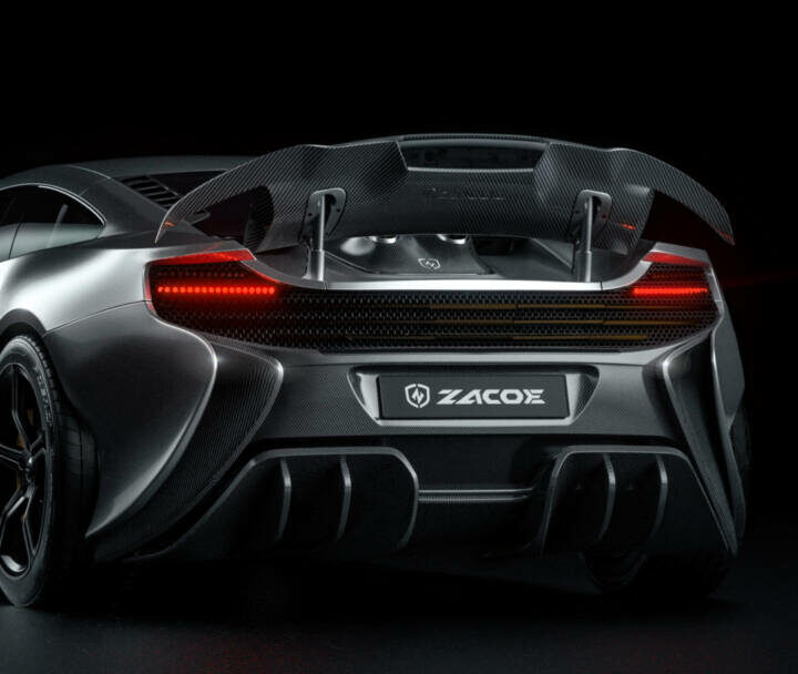 Zacoe 2011-2014 McLaren MP4-12C Carbon Fiber Rear Spoiler