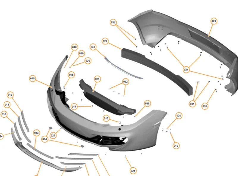 Genuine McLaren 2011-2014 McLaren MP4-12C OEM Front Bumper