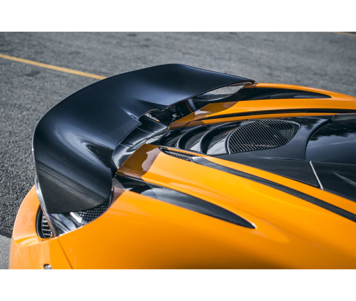 Genuine McLaren 2017-2023 McLaren 720S Gloss Carbon Fiber Active Rear Spoiler