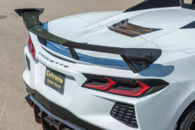 EOS 2020-2024 Chevrolet Corvette C8 Carbon Fiber High Wing Spoiler Add-On Wickers - Image 3