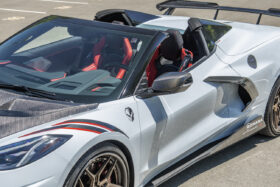 EOS 2020-2024 Chevrolet Corvette C8 Carbon Fiber Anti-Wind Buffeting Vent Cover Deflectors - Image 4