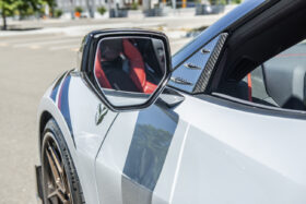 EOS 2020-2024 Chevrolet Corvette C8 Carbon Fiber Anti-Wind Buffeting Vent Cover Deflectors - Image 3
