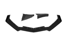 EOS 2020-2024 Chevrolet Corvette C8 Hydro-Dipped Carbon Fiber Performance Track Edition Front Splitter Lip - Image 4