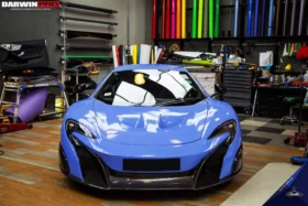 DarwinPro Aerodynamics DarwinPro MP4-12C 675LT Style Partial Carbon Fiber Front Bumper And Fender for McLaren MP4-12C -