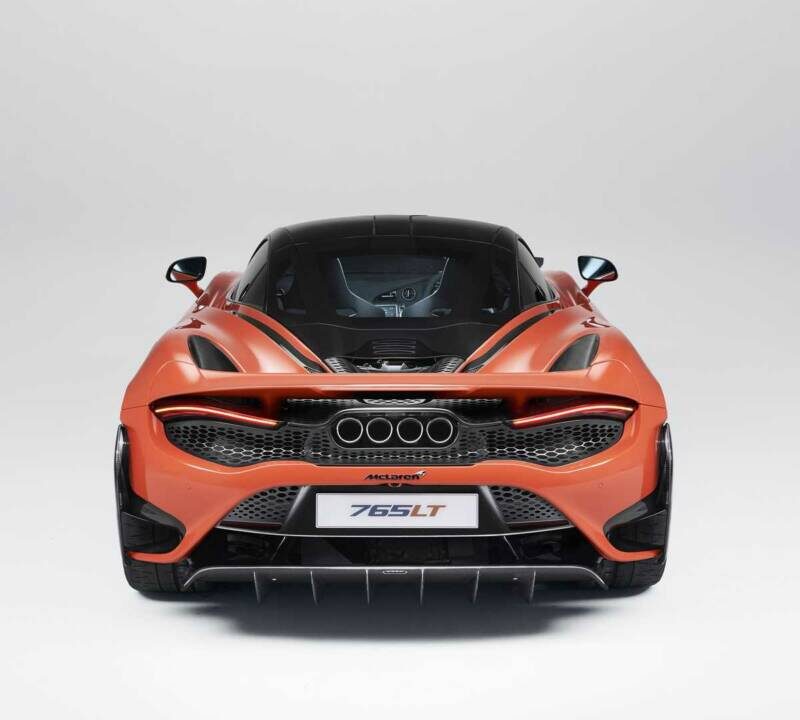 Genuine McLaren 2021-2022 McLaren 765LT Gloss Carbon Fiber Rear Bumper
