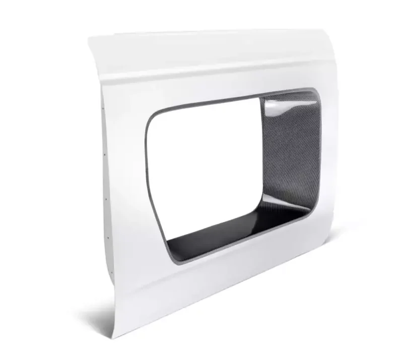 Anderson Composites 2021-2022 Ford Bronco 4-Door Fiberglass Halo Doors with Carbon Fiber Inserts - Front