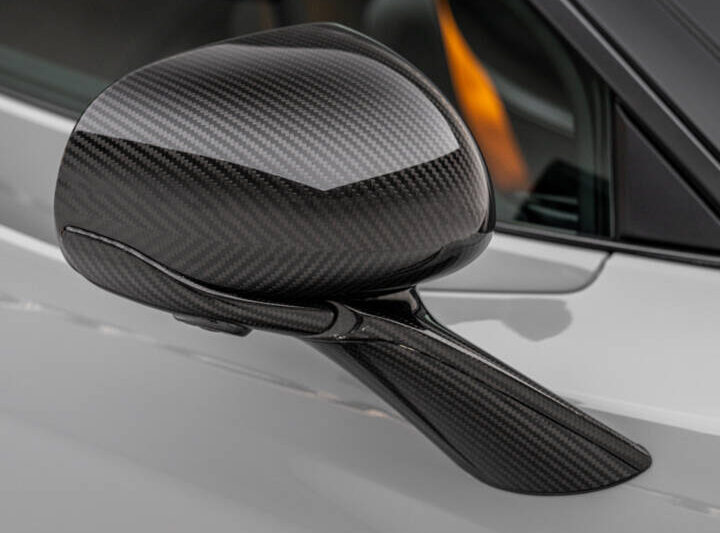 Genuine McLaren 2021-2022 McLaren 765LT Gloss Carbon Fiber Side Mirror Arms