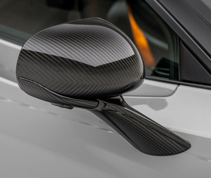 Genuine McLaren 2021-2022 McLaren 765LT Gloss Carbon Fiber Side Mirror Arms