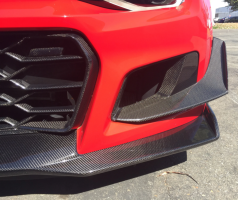 Anderson Composites 2017-2021 Chevrolet Camaro ZL1 1LE Carbon Fiber Front Bumper Air Duct Bezels (Pair)