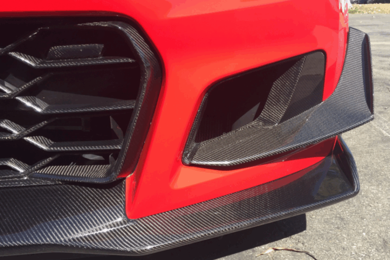 Anderson Composites 2017-2021 Chevrolet Camaro ZL1 1LE Carbon Fiber Front Bumper Air Duct Bezels (Pair)