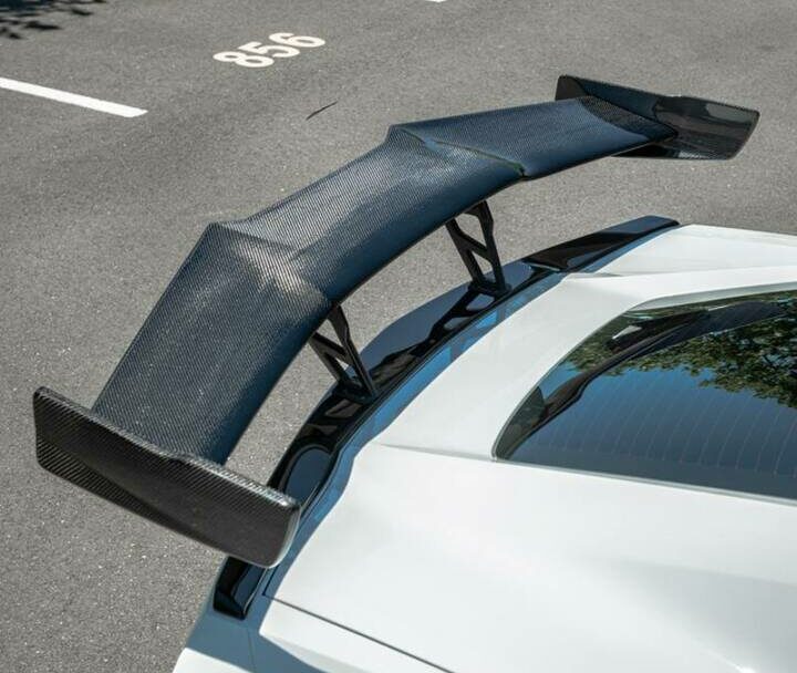 EOS 2014-2019 Chevrolet Corvette C7 Stingray ZR1 ZTK Conversion Rear Spoiler High Wing - Carbon Fiber