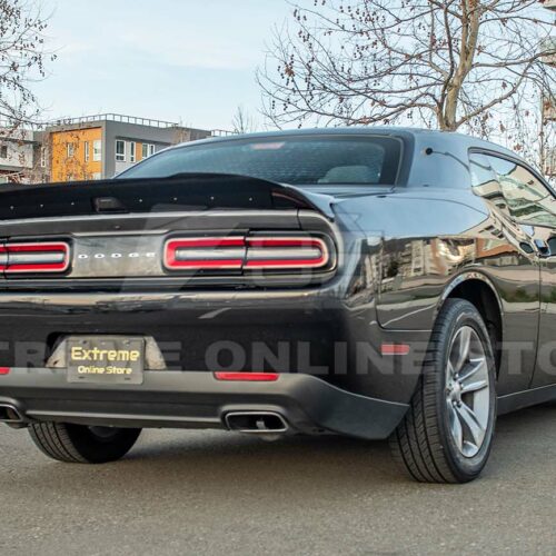 Extreme Online Store 2008 2022 Dodge Challenger Glossy Black Rear Wickerbill Wing 6