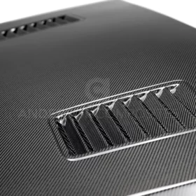 Anderson Composites 2018-2022 Ford Mustang Super Snake Style Double Sided Carbon Fiber Hood - Image 4
