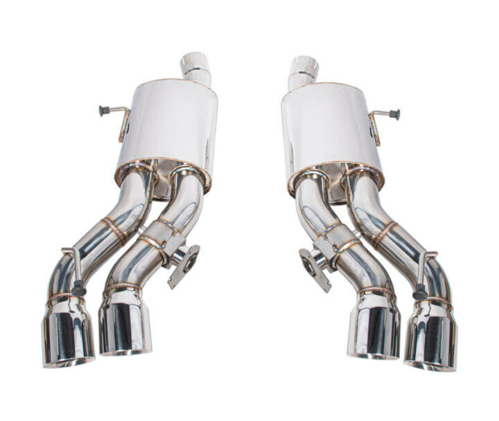 EOS 2016-2019 Cadillac CTS-V Sedan MBP Valved Axle Back Quad Tips Exhaust