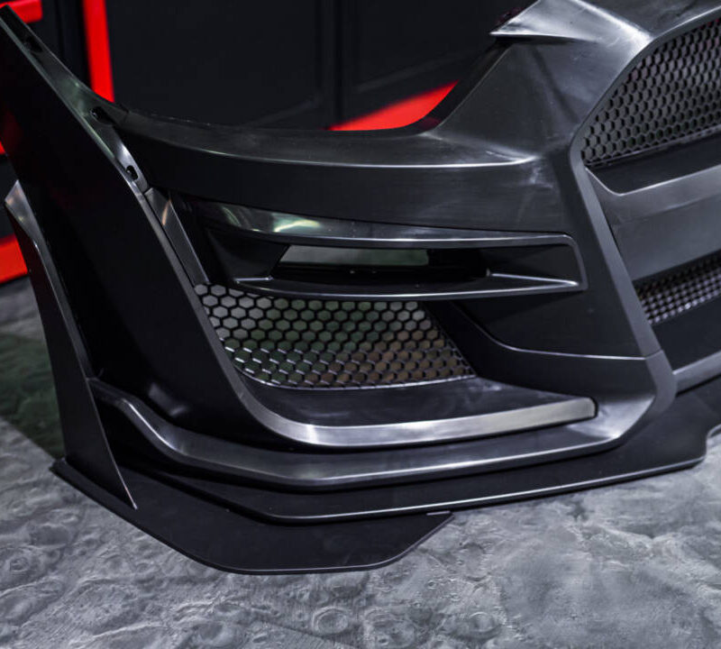 FFP 2015-2017 Ford Mustang GT500 Bumper Conversion Replacement Front Splitter and Side Wickers