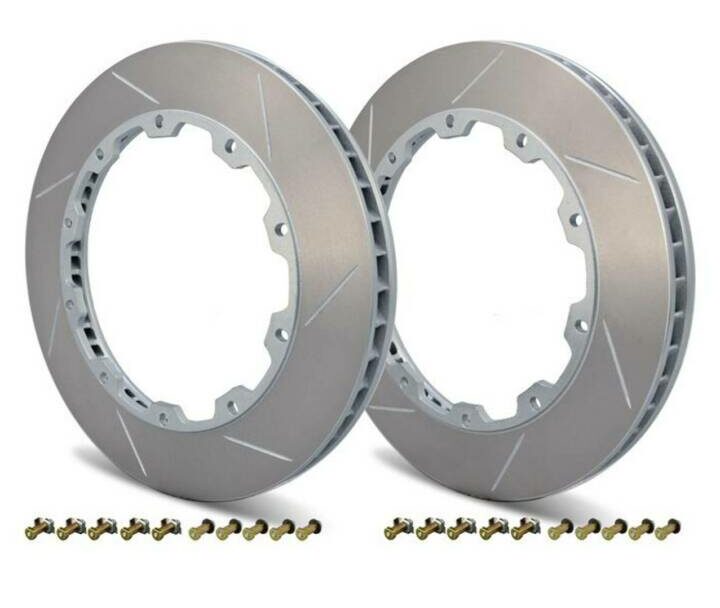 GiroDisc 2016-2020 Ford Mustang Shelby GT350/GT350R Slotted Rear Rings