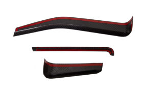 EOS 2020-2024 Chevrolet Corvette C8 Carbon Fiber Chrome Delete 3Pcs Trim - Image 3
