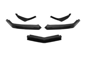 EOS 2020-2024 Chevrolet Corvette C8 Stingray "Z06 Style" Front Lip Splitter with Side Canards Pair - Carbon Flash - Image 4