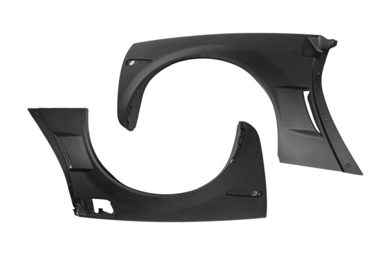 EOS 2005-2013 Chevrolet Corvette C6 Base Matte Black Rear Fender Pair