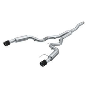 MBRP 2015-2023 Ford Mustang EcoBoost Armor Pro Series (T409) Carbon Fiber Tips Cat-Back Exhaust