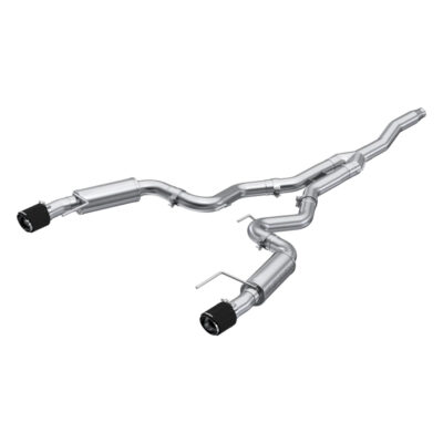 MBRP 2015-2023 Ford Mustang EcoBoost Armor Pro Series (T409) Carbon Fiber Tips Cat-Back Exhaust